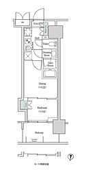 ブルックサイドレジデンス木場 2Kの間取図画像