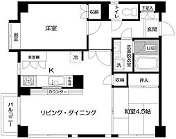 成城アベニュー館 2LDKの間取図画像
