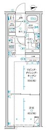 クレアティフ西池袋 2階1DKの間取り