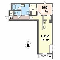 アルフラット緑町 201 ｜ 山形県山形市緑町１丁目6-13（賃貸アパート1LDK・2階・52.22㎡） その2