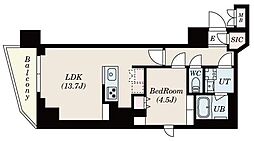 S-RESIDENCE駒沢大学駅前 1LDKの間取図画像