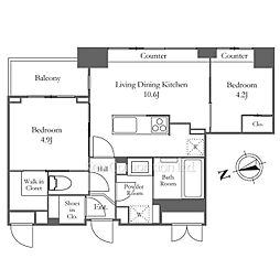 間取図画像 2LDK