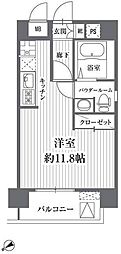 HF浅草橋レジデンス ワンルームの間取図画像