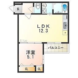 JR阪和線 富木駅 徒歩8分 3階/-