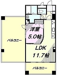 JR横浜線 八王子みなみ野駅 徒歩8分の賃貸マンション 4階1LDKの間取り