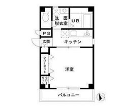 エスペランス駒込 3階1Kの間取り