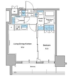 ルフォンプログレ秋葉原マークス 10階1LDKの間取り