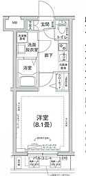 アイルプレミアム向島 1Kの間取図画像