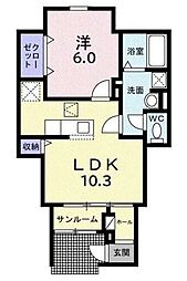 間取図画像 1LDK