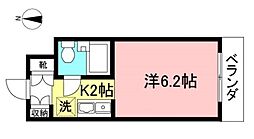 シティーハウスマエダ 1階1Kの間取り