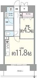プレメント豊中 1LDKの間取図画像