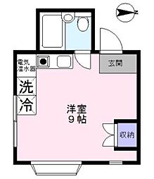 ルシファーフジ ワンルームの間取図画像