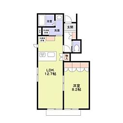 ソレジアート南大泉 1階1LDKの間取り