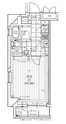 REGALIZ門前仲町Park Side 1階1Kの間取り