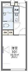 レオパレスエトワール 1Kの間取図画像