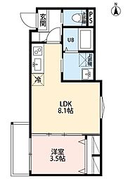 IR Maison(アイアールメゾン) 1LDKの間取図画像