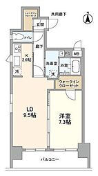 アリュージュ両国 1LDKの間取図画像