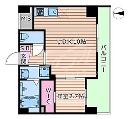 Osaka Metro御堂筋線 江坂駅 徒歩5分の賃貸マンション 8階1LDKの間取り