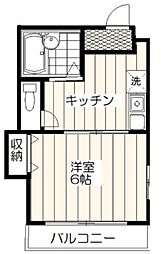 メゾン・ルミエール 3階1Kの間取り