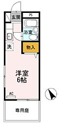 第二ヨシトモ ワンルームの間取図画像
