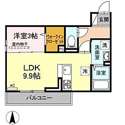 間取図画像 1LDK