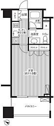 グランハイツ代々木 11階1Kの間取り