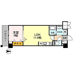 Osaka Metro長堀鶴見緑地線 横堤駅 徒歩4分の賃貸マンション 2階1LDKの間取り