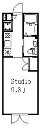 ラティエラ西蒲田 1Kの間取図画像