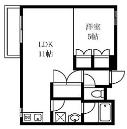 プンゲンスガーデン新高円寺 1LDKの間取図画像