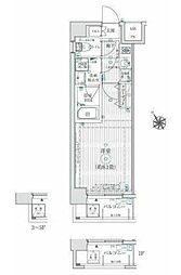 リライア五反野 3階1Kの間取り