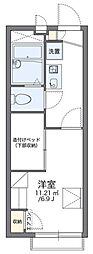 レオパレスＲIＴＡ 1階1Kの間取り