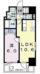 ロジュマン ベル 7階1LDKの間取り