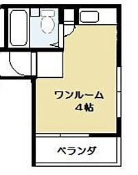 MJビル新小岩 2階ワンルームの間取り