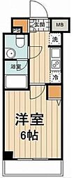 グラントゥルース門前仲町 1Kの間取図画像