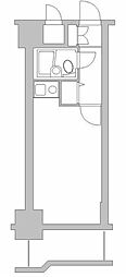 ライオンズプラザ海老名 ワンルームの間取図画像