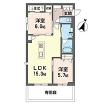 こもれび 00102 ｜ 埼玉県さいたま市大宮区上小町771（賃貸アパート2LDK・1階・63.67㎡） その2