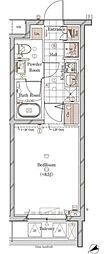 GALICIA中目黒 1Kの間取図画像