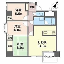 プロスペールのぞみ 401 ｜ 岩手県盛岡市本町通１丁目7-4（賃貸マンション3LDK・4階・72.41㎡） その2