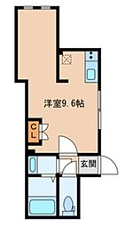 Creer白山 ワンルームの間取図画像