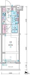 ジェノヴィア聖蹟桜ヶ丘 1Kの間取図画像