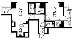 メイクスデザイン両国NORTH 11階1LDKの間取り