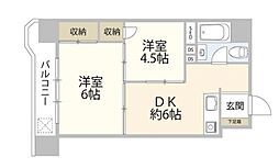 東和ダイヤモンドマンション 2DKの間取図画像