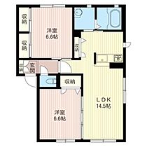 ＳＯＬＡ　ＨＯＵＳＥ　Ａ 00101 ｜ 栃木県足利市上渋垂町88-3（賃貸アパート2LDK・1階・61.60㎡） その2