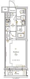 ラフィスタ北赤羽 1Kの間取図画像