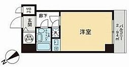 ライオンズプラザ芝公園 1Kの間取図画像