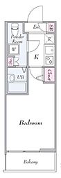 スカイコート文京小石川5 1Kの間取図画像
