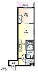 フジパレス新伊丹2番館 1LDKの間取図画像