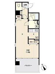 JR仙石線 榴ケ岡駅 徒歩1分の賃貸マンション 3階ワンルームの間取り