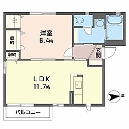 ロコモコハウス 1LDKの間取図画像