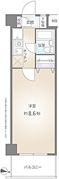 グリーンプラザ北綾瀬4 1Kの間取図画像